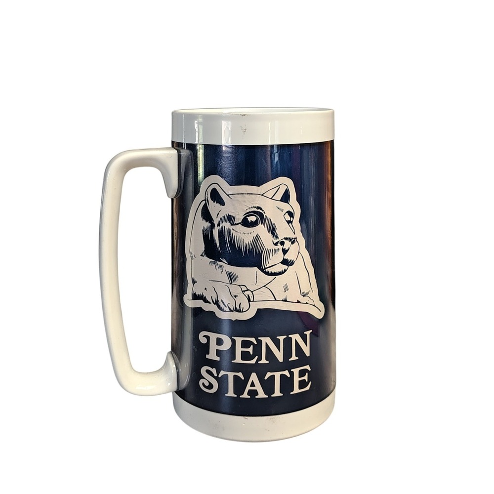 1970s Penn‎ State University Thermo-Serv Plastic Coffee Beer Mug